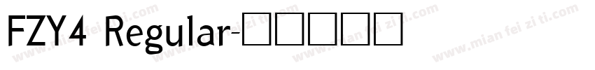FZY4 Regular字体转换